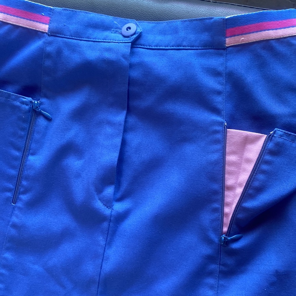 Vintage 80s Tail Stripe Waist Tennis Skirt Size 9/10